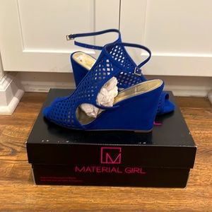 Cobalt blue wedges